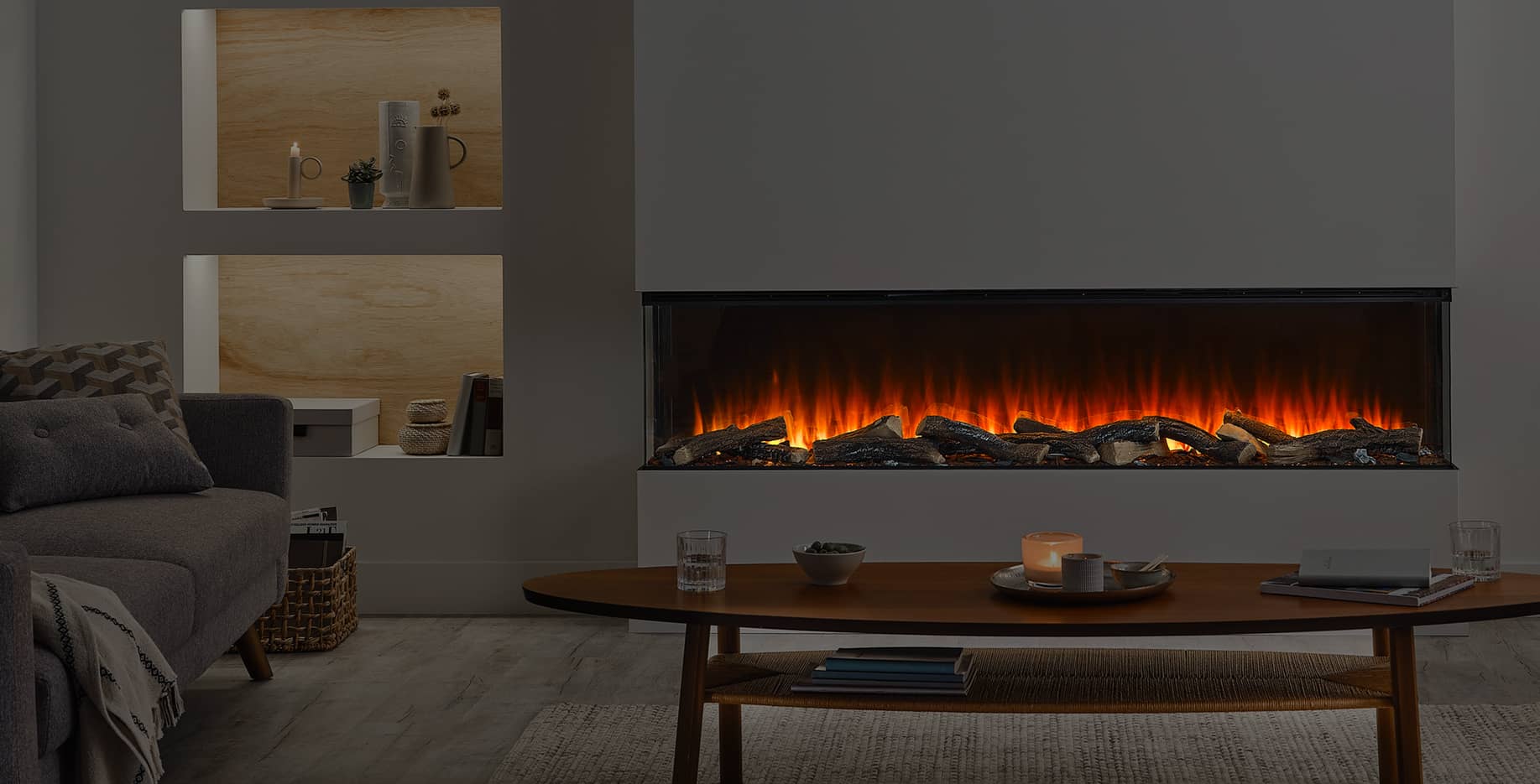 British Fires - Forest 75" Electric