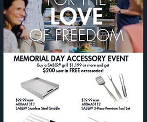 SABER MEMORIAL DAY SALE