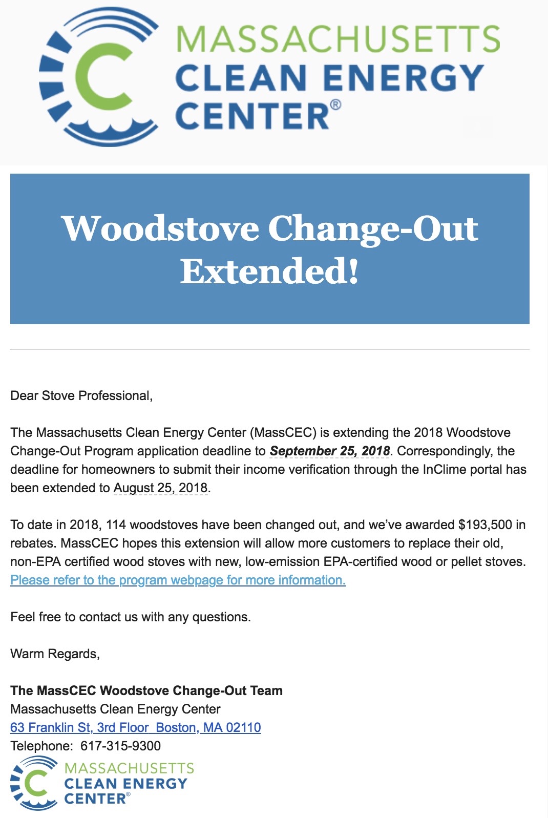 Woodstove Fireplace and Patio Shop - 2018 Woodstove Change-Out Program Extension
